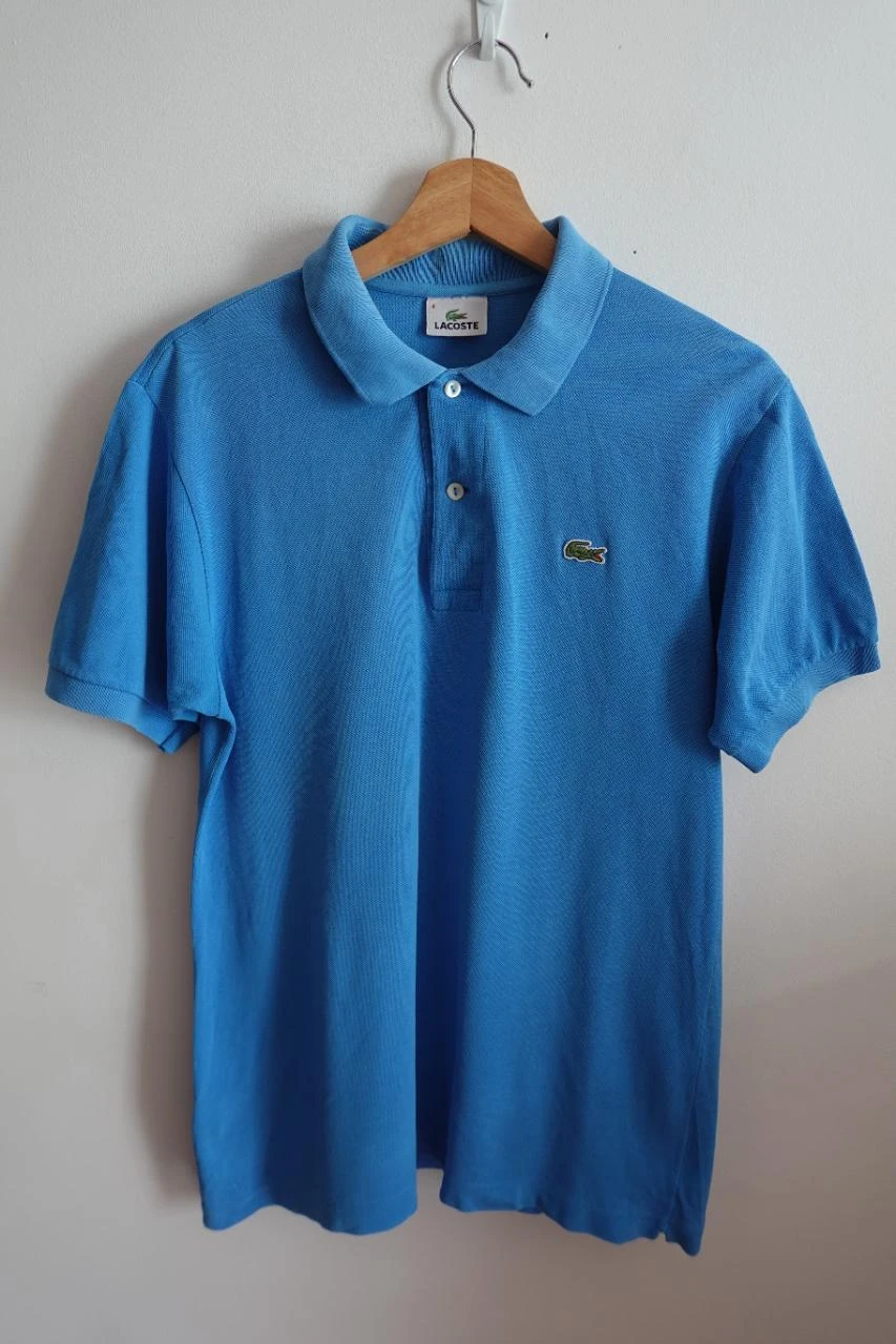 Polo Lacoste azul turquesa hombre talla 4 M algodón